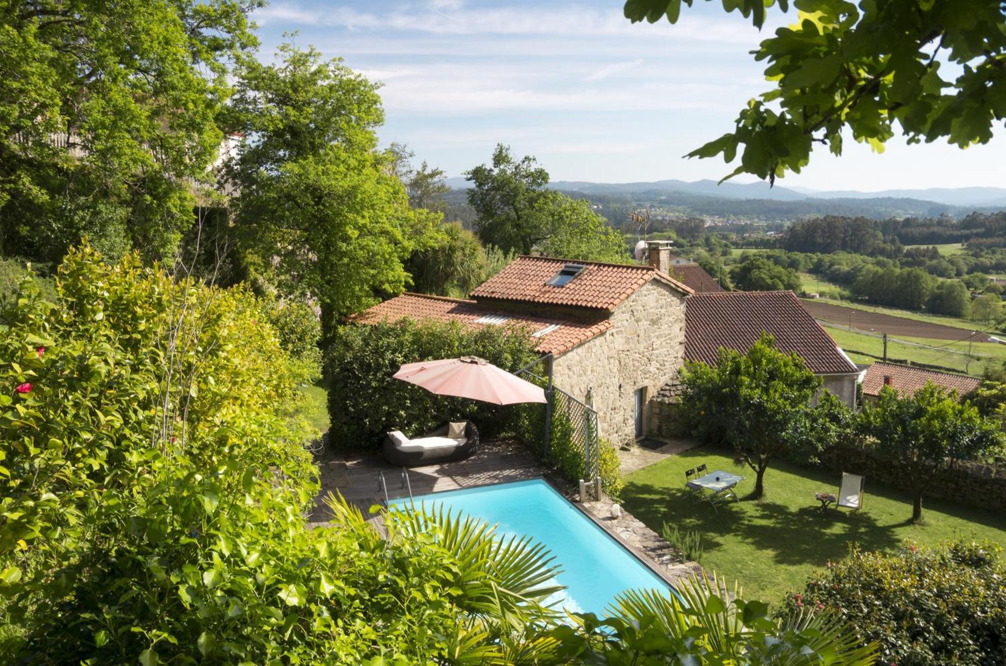 Casa De Afora Casa Con Piscina Y Jacuzzi Privados Guest House Santiago de Compostela Exterior photo